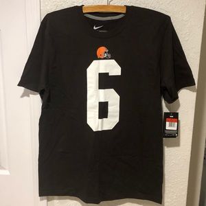 NWT Nike mens brown t shirt size large.  Cleveland Browns